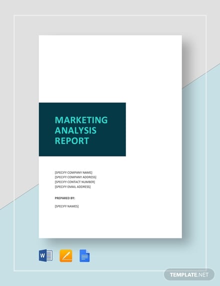 marketing analysis report