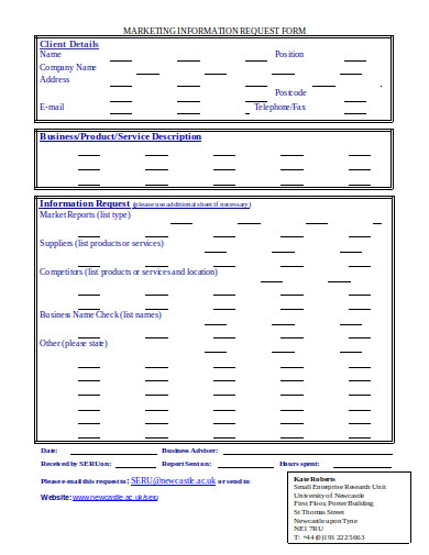 marketing-information-request-form-template