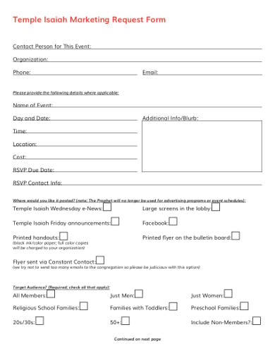 marketing-request-form-template