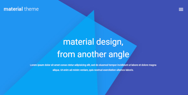 material design fully responsive wordpress theme