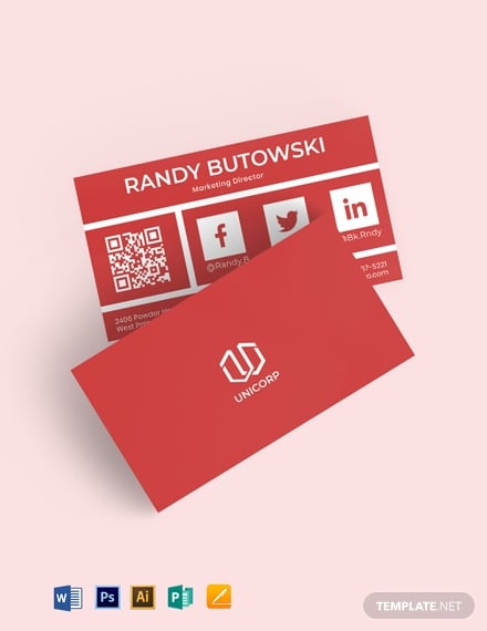 metro finance business card layout