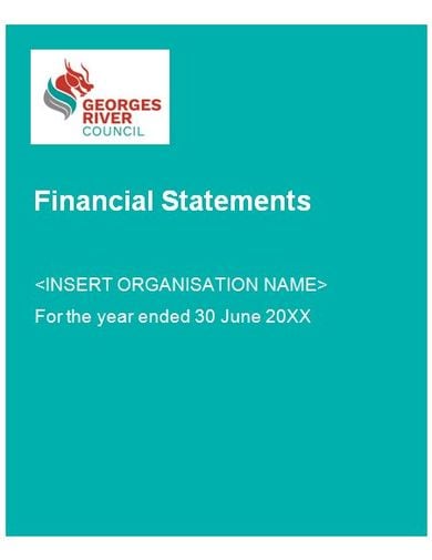 modern financial statement template
