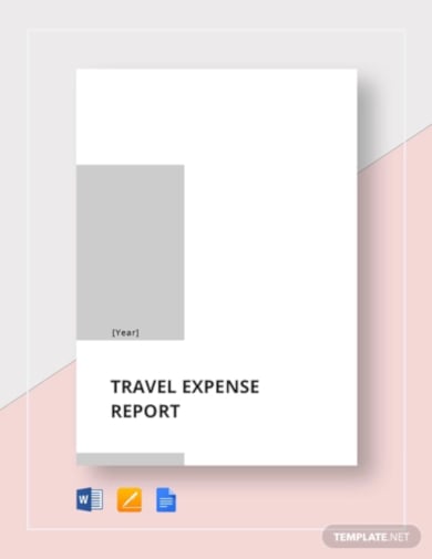 modern travel expense report template