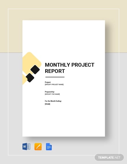 Sample Project Report Templates Google Docs MS Word Pages PDF