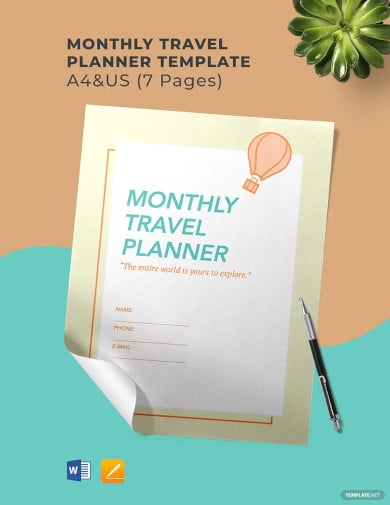 monthly-travel-planner-template