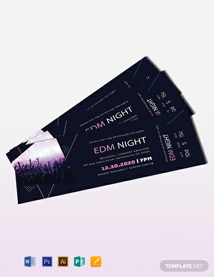 music-theme-event-ticket-template
