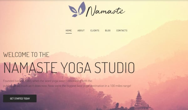 namaste – responsive wordpress theme