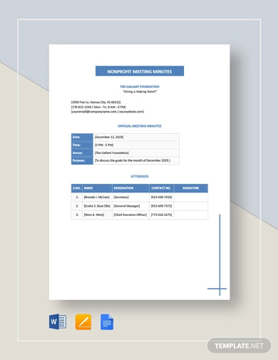 non-profit-meeting-minutes-template