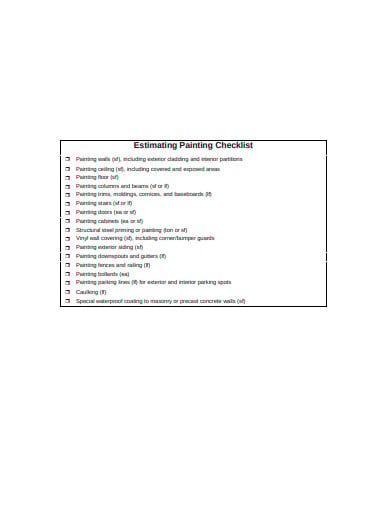 painting-estimate-checklist-template