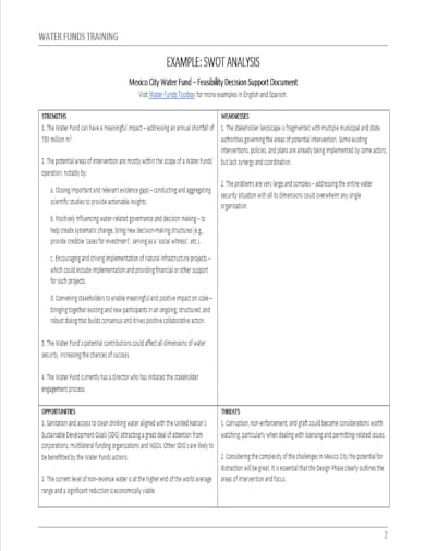 perfect project swot analysis template