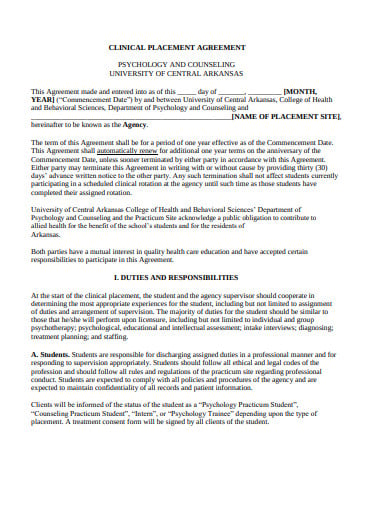 placement agreement template
