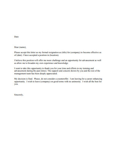 12+ Acceptance of Resignation Letter Templates in Word | Pages | PDF ...