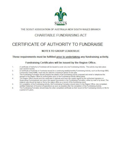 printable charitable fundraising authority letter