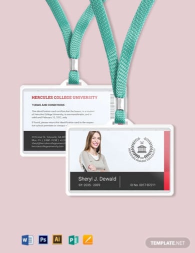 printable college id card