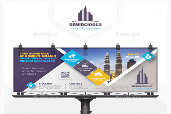 printable construction billboard templates