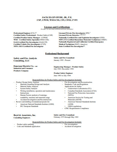 printable consulting resume template