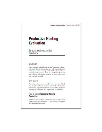 productive-meeting-evaluation-template