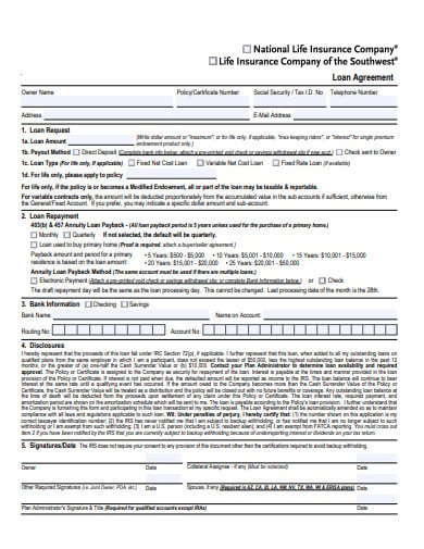 professional company loan agreement template