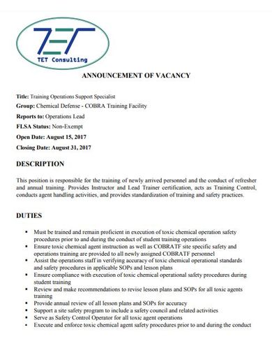 12+ Job Announcement Templates - PDF