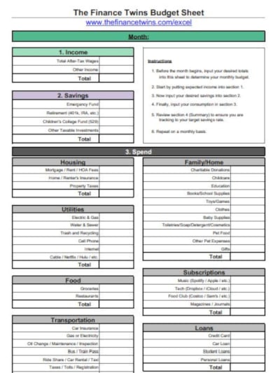 professional-monthly-budget-template