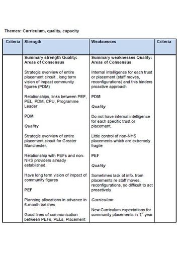 6+ Nursing SWOT Analysis Templates - Word, PDF, Docx | Free & Premium