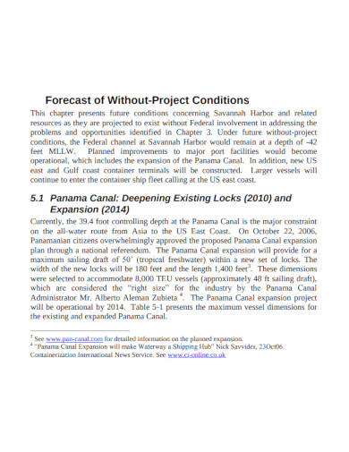 10  Project Forecast Templates DOC PDF