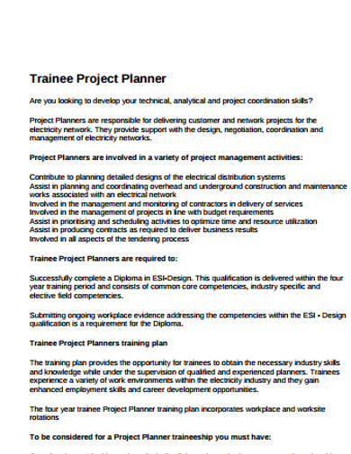 project-planner-traning-template