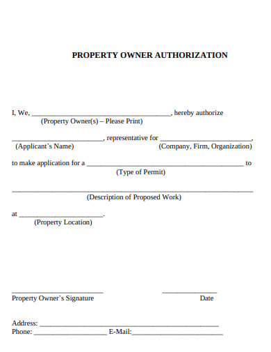 19 Property Authorization Letter Templates In Pdf Doc 