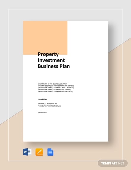 property investment business plan