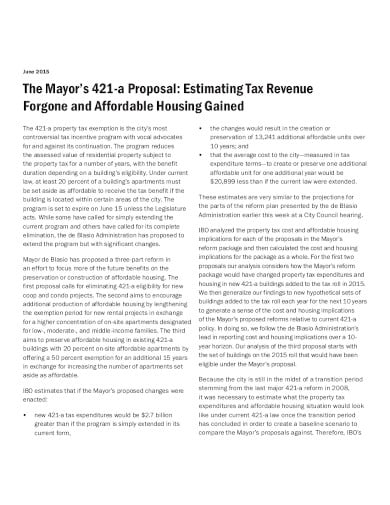 proposal for tax estimate template
