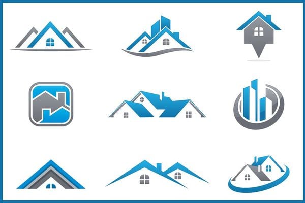 real estate construction logo bundle