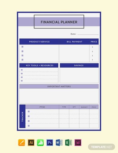 remarkable financial plan template