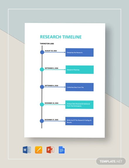 research-timeline-templates