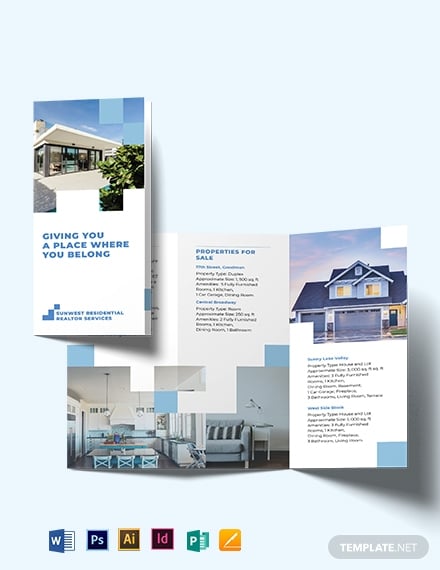 residential realtor agent brochure example