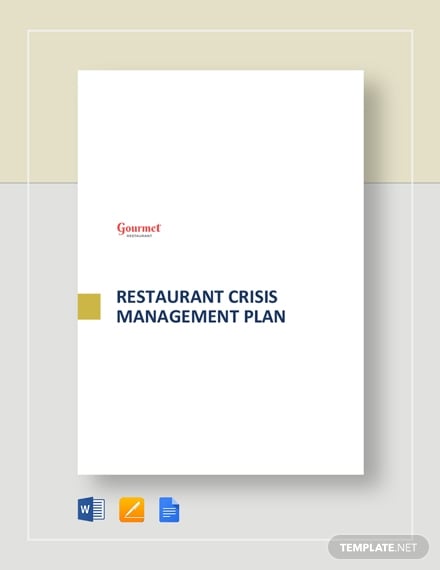 restaurant crisis management plan