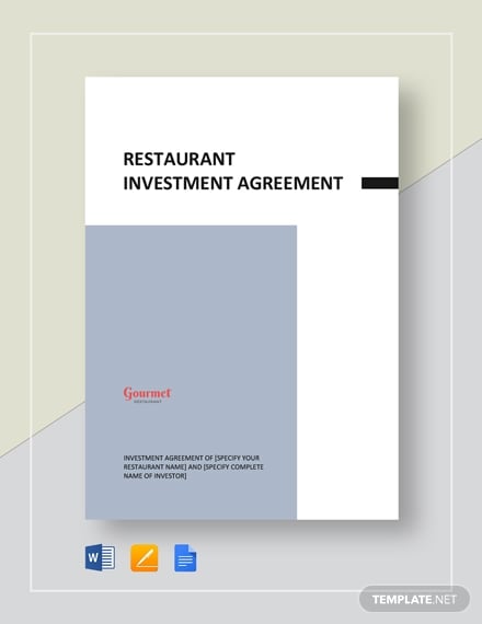 restaurant-investment-agreement-template
