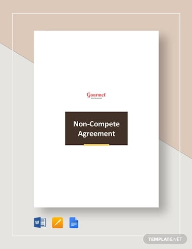 restaurant non compete agreement template
