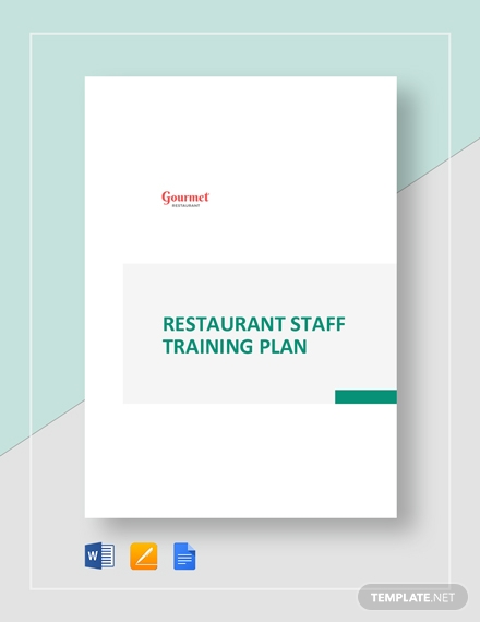 restaurant staff training plan