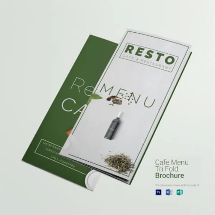 resto cafe coffee menu templates