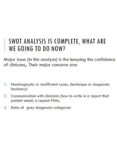 swot analysis of cytology in clinical practice