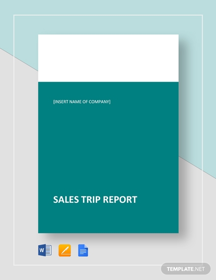 sales trip report template