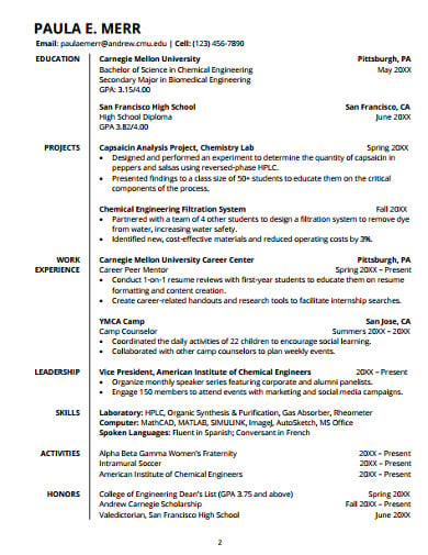 sample-college-resume-template