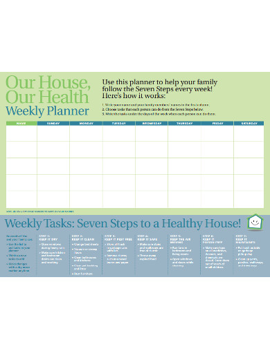 sample-health-cleaning-planner