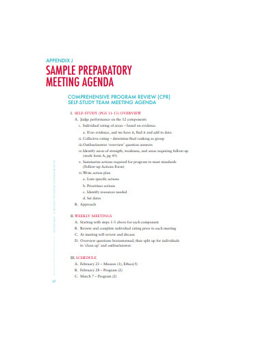 sample meeting agenda