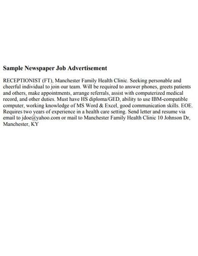 sample-newspaper-job-advertisement