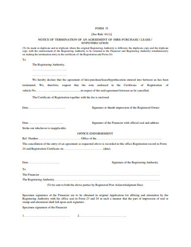 12+ Notice Agreement Templates - PDF