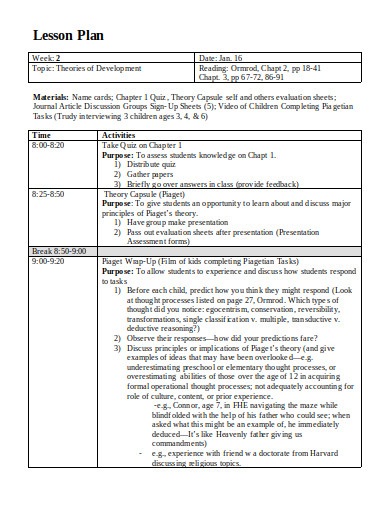 19+ Preschool Lesson Plan Templates in PDF | Google Docs | Word | Pages ...