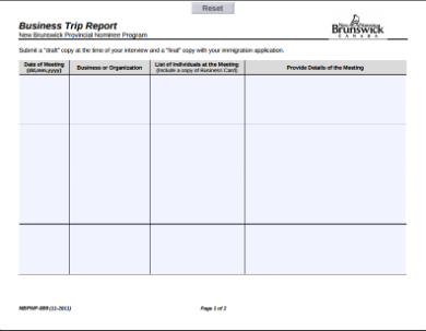 simple business trip report template