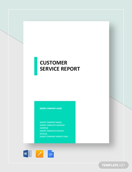 simple customer service report template