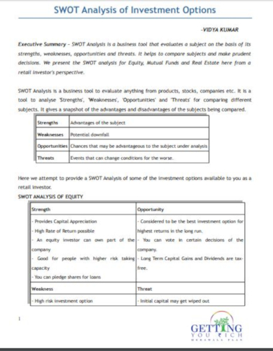 10-financial-swot-analysis-templates-pdf